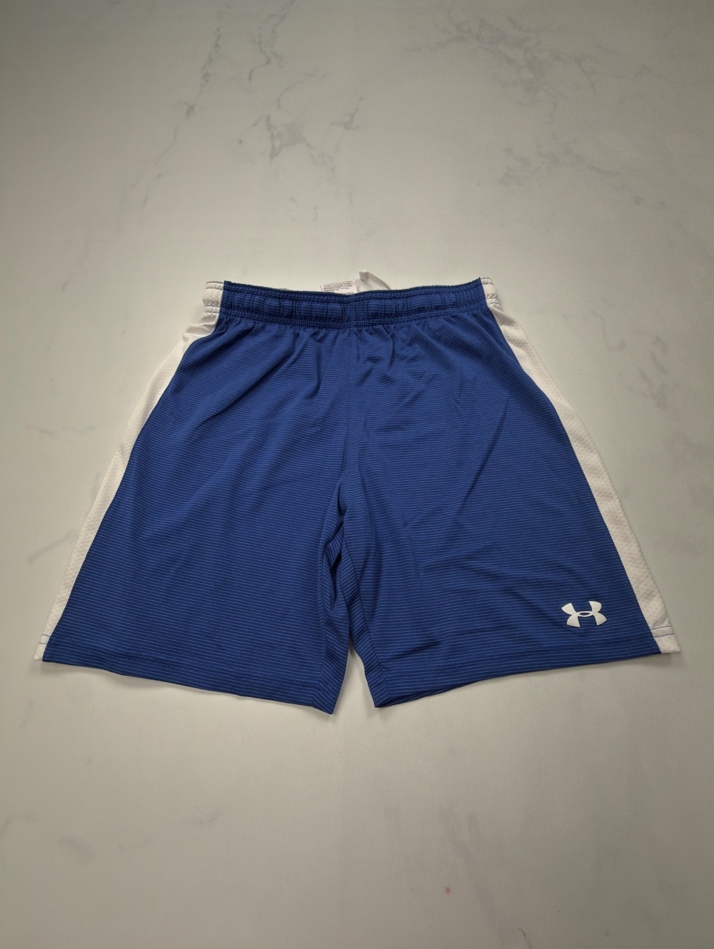 Under Armour Athletic Shorts Royal Blue 2010s Sporty - Boys L